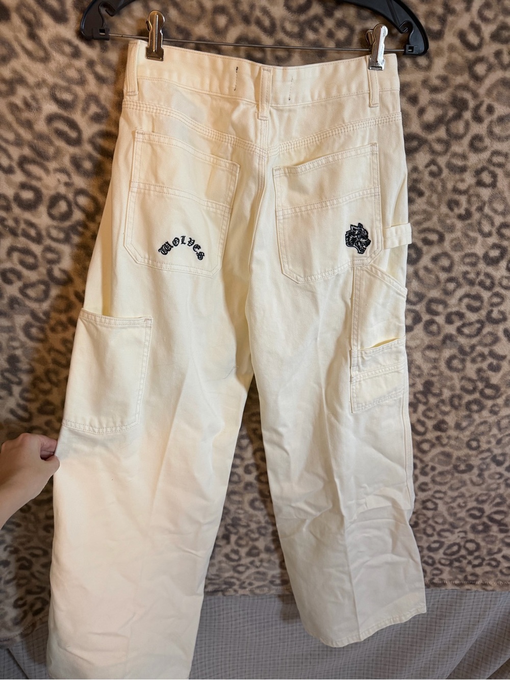 Darc Sport Cream Wide-Leg Pants